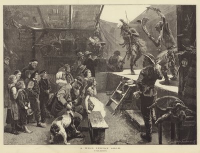 Un spectacle indien sauvage - Paul Friedrich Meyerheim